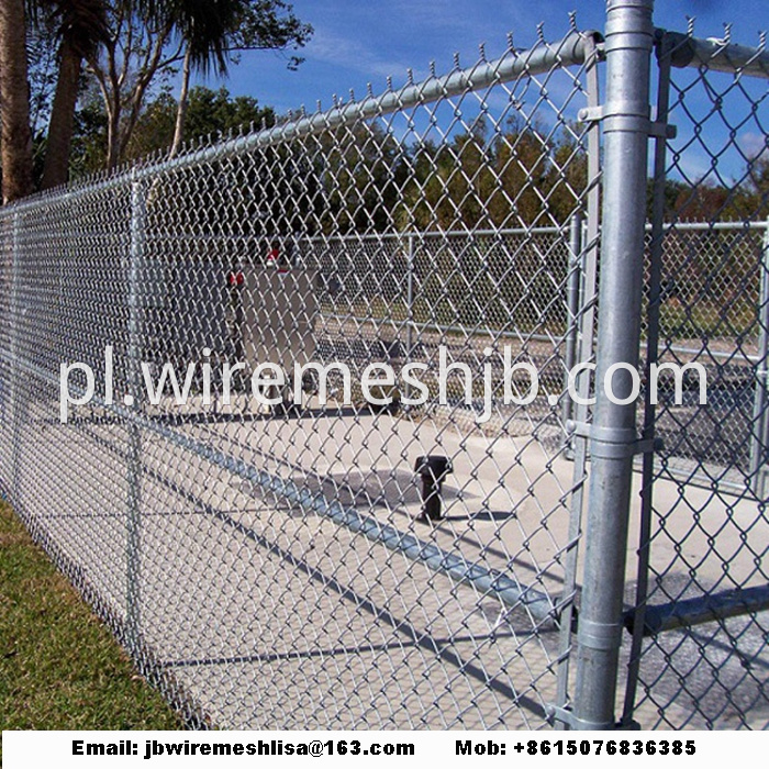 Galvanized And PVC Coated Chain Link Fence